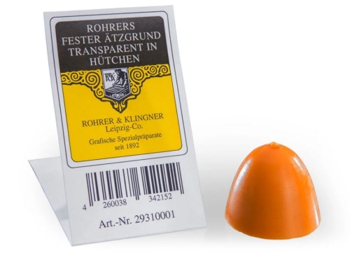Rohrer's firm etching ground, transparent, in a small cap